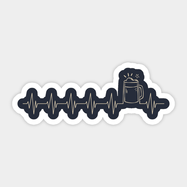 Beer Lifeline Sticker by Printadorable